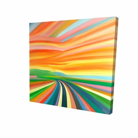 FONDO 16 x 16 in. Colorful Road-Print on Canvas FO2795228